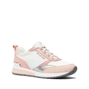 Allie Stride Two-Tone Logo And Nylon Trainer