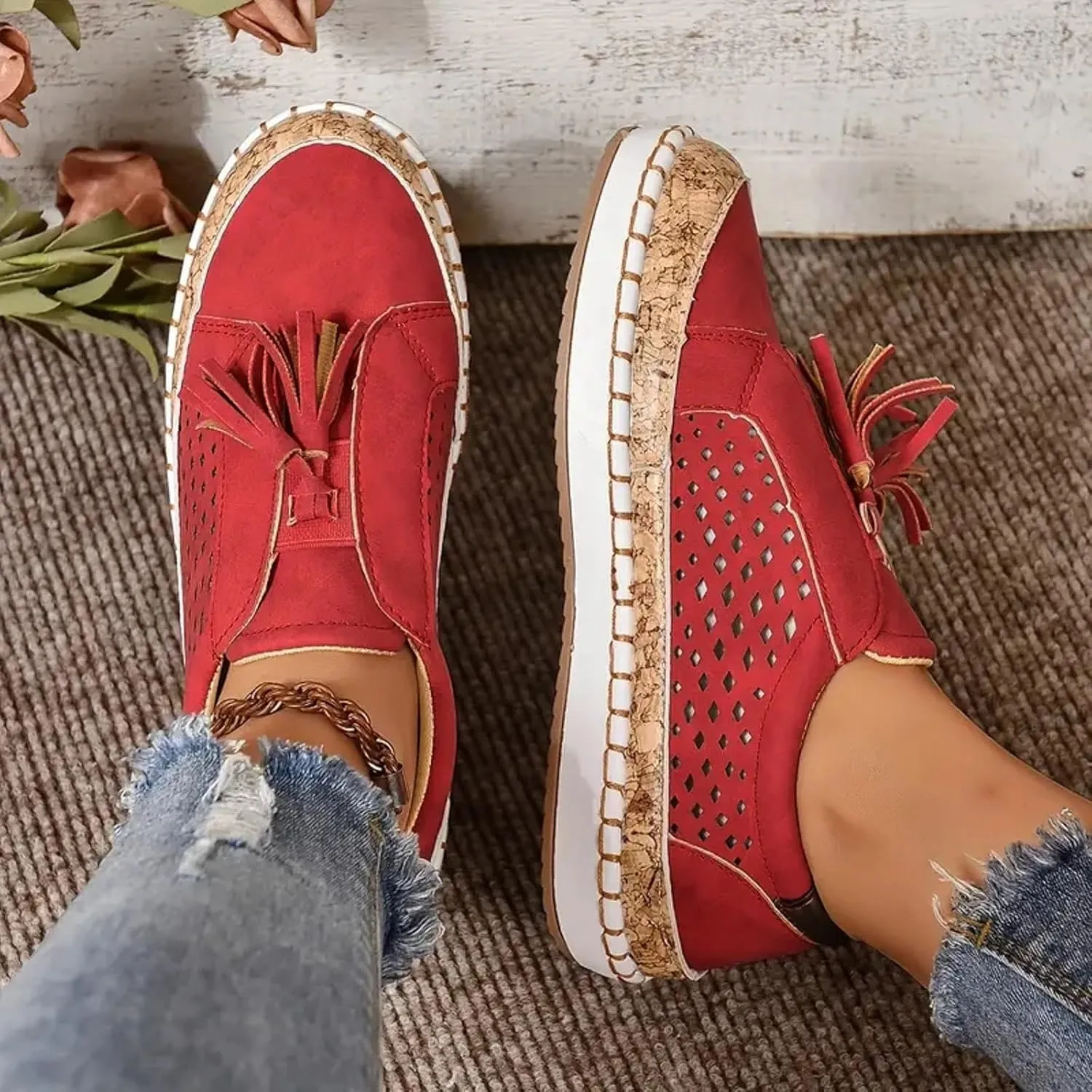 Cathalem Loafers for Women 2024 Libiyi Sneakers Dotmalls Shoes Ultra-Comfy Breathable Sneakers Comfy Orthotic Sneakers