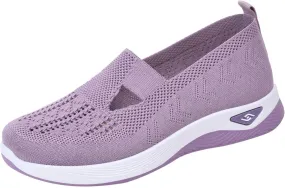 Cathalem Orthopedic Shoes for Women, 2024 New Women's Woven Breathable Soft Sole Shoes Women Diabetes Foam Shoes Women