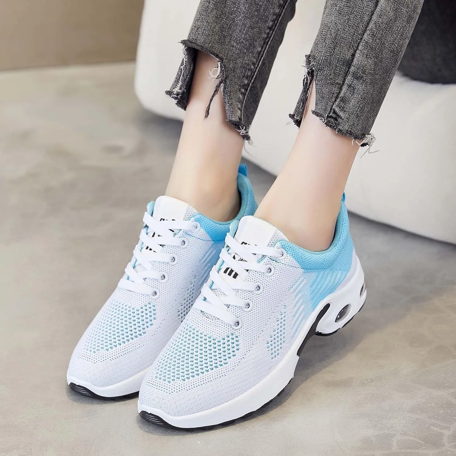Kubbon Womens Walking Sneakers Arch Support Running Shoes Non Slip Wide Width Toe Box Shoes Lightweight Breathable Athletic Sneakers Casual Comfy