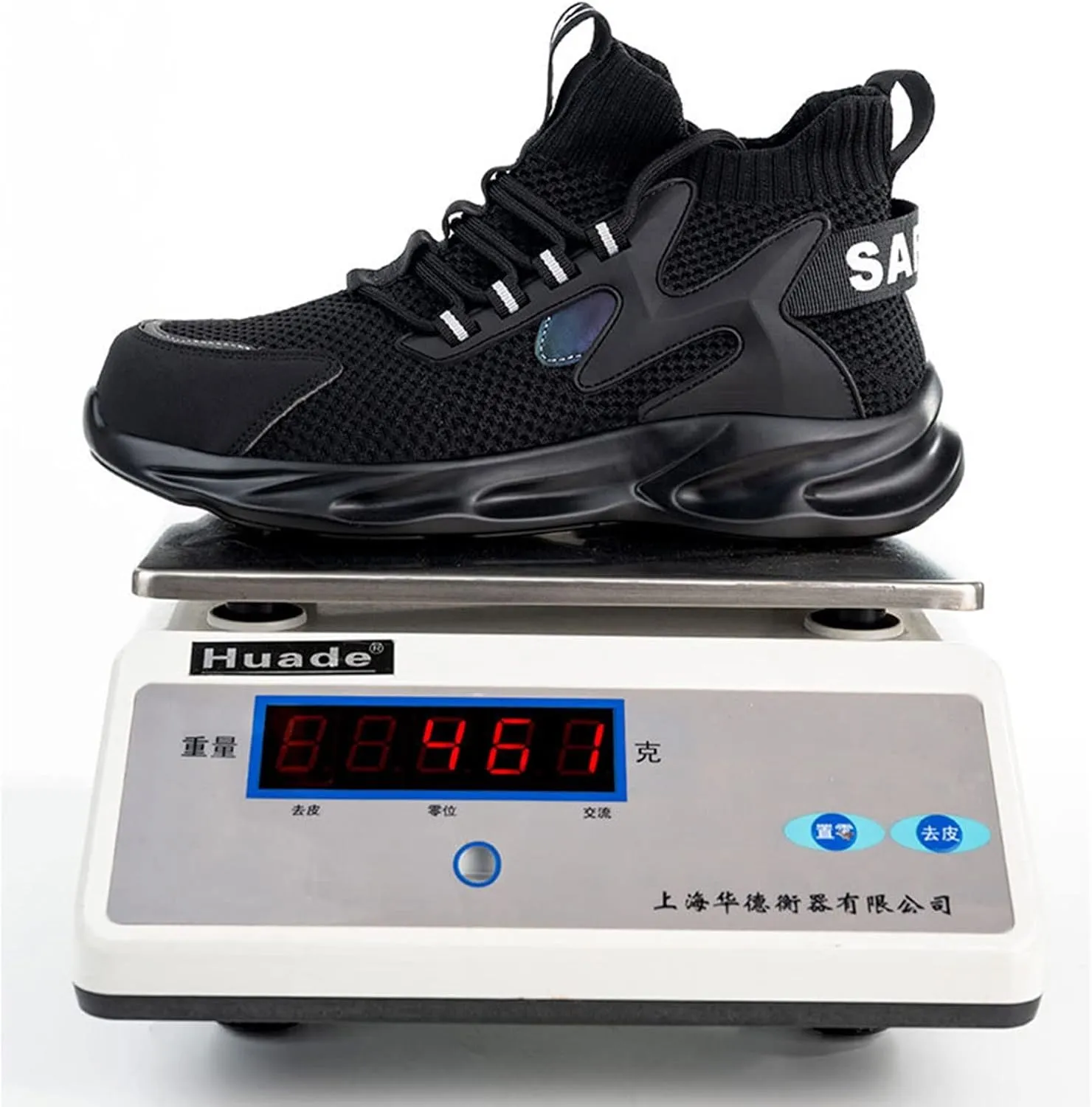Lightweight Safety Shoes Unisex Men Safety Trainers Women Steel Toe Cap Breathable Protective Work Shoes (Color : Black, Size : 8.5 US)