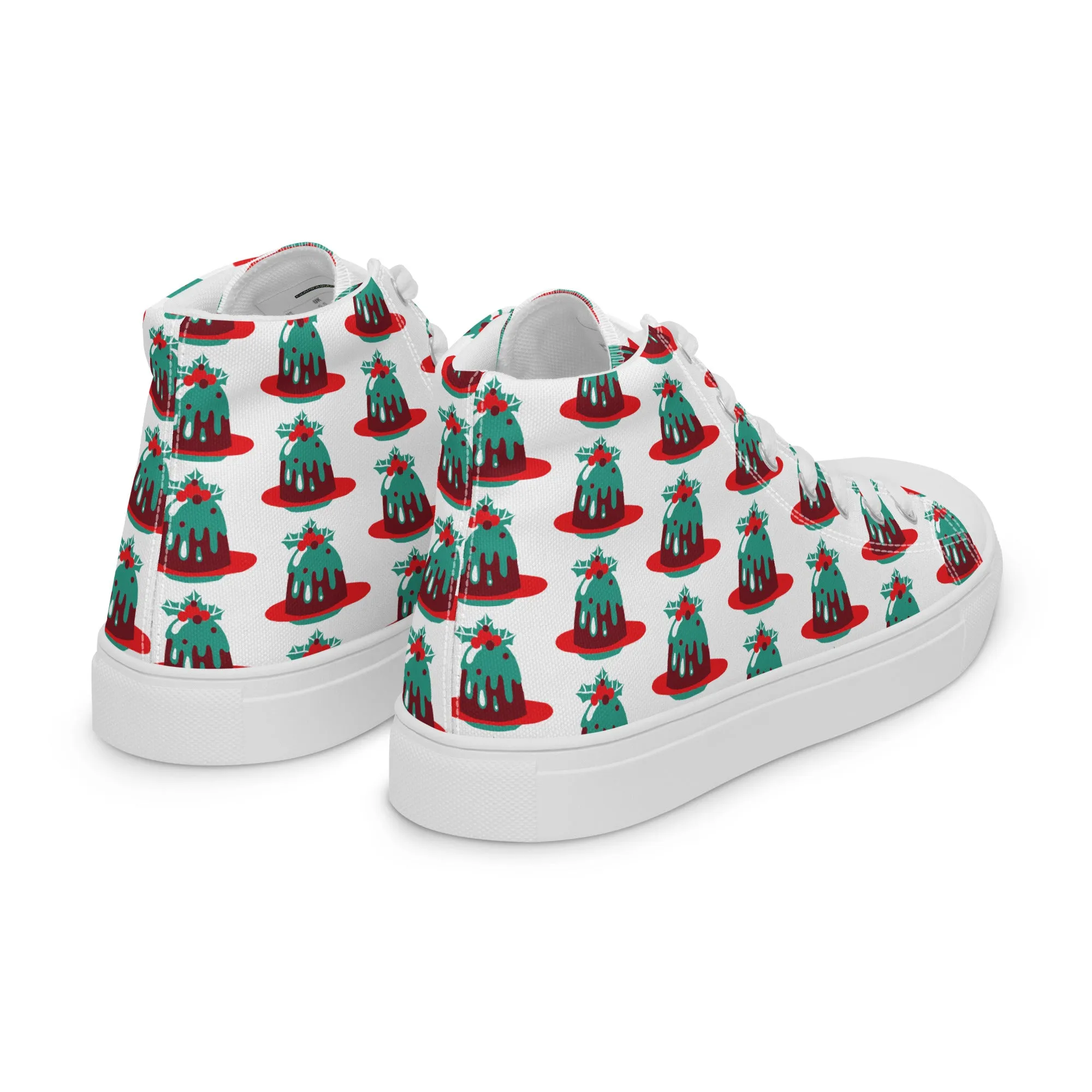 Men Christmas High Top Canvas Shoes (Glamourange Holiday Magic Canvas Shoes For Men - 007)