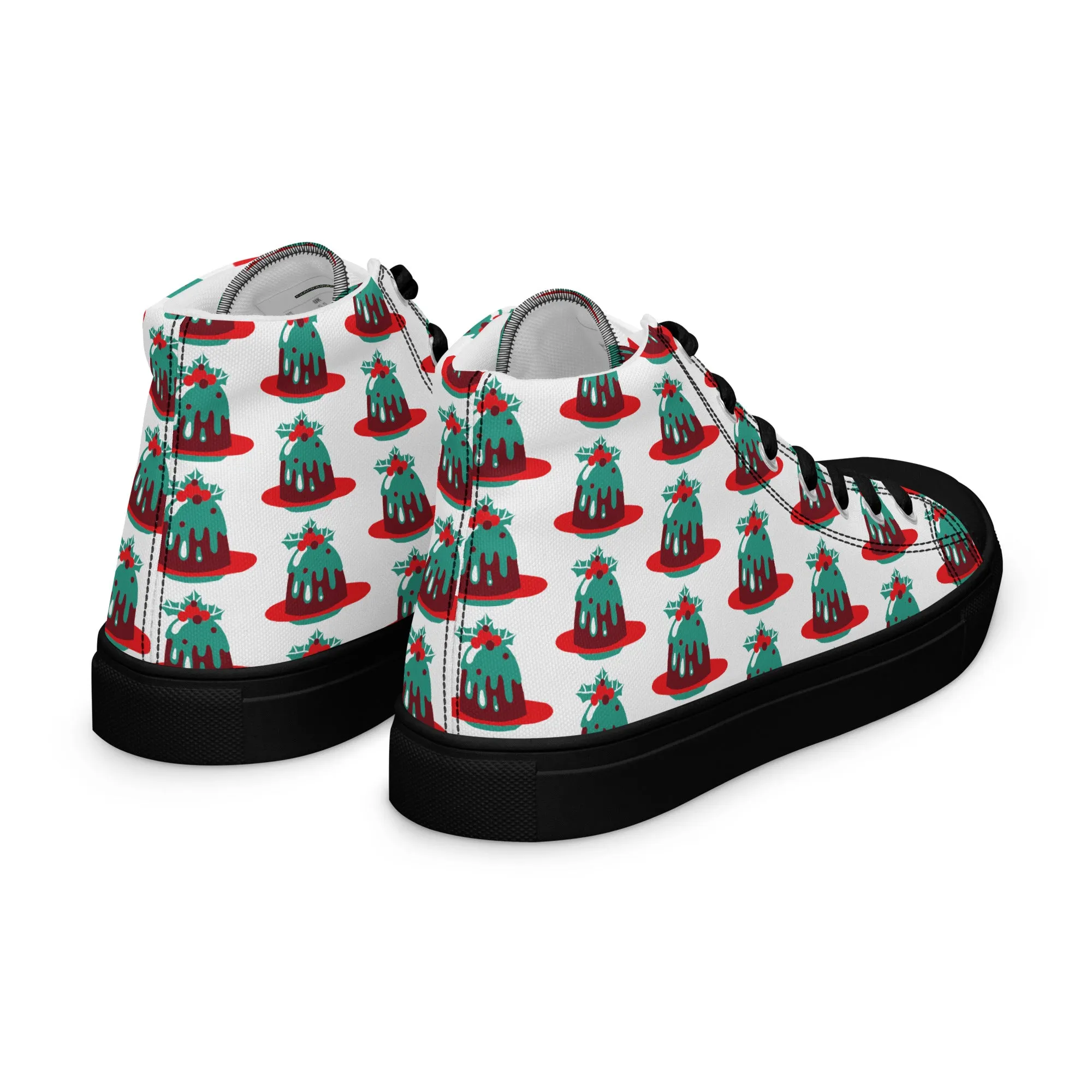 Men Christmas High Top Canvas Shoes (Glamourange Holiday Magic Canvas Shoes For Men - 007)
