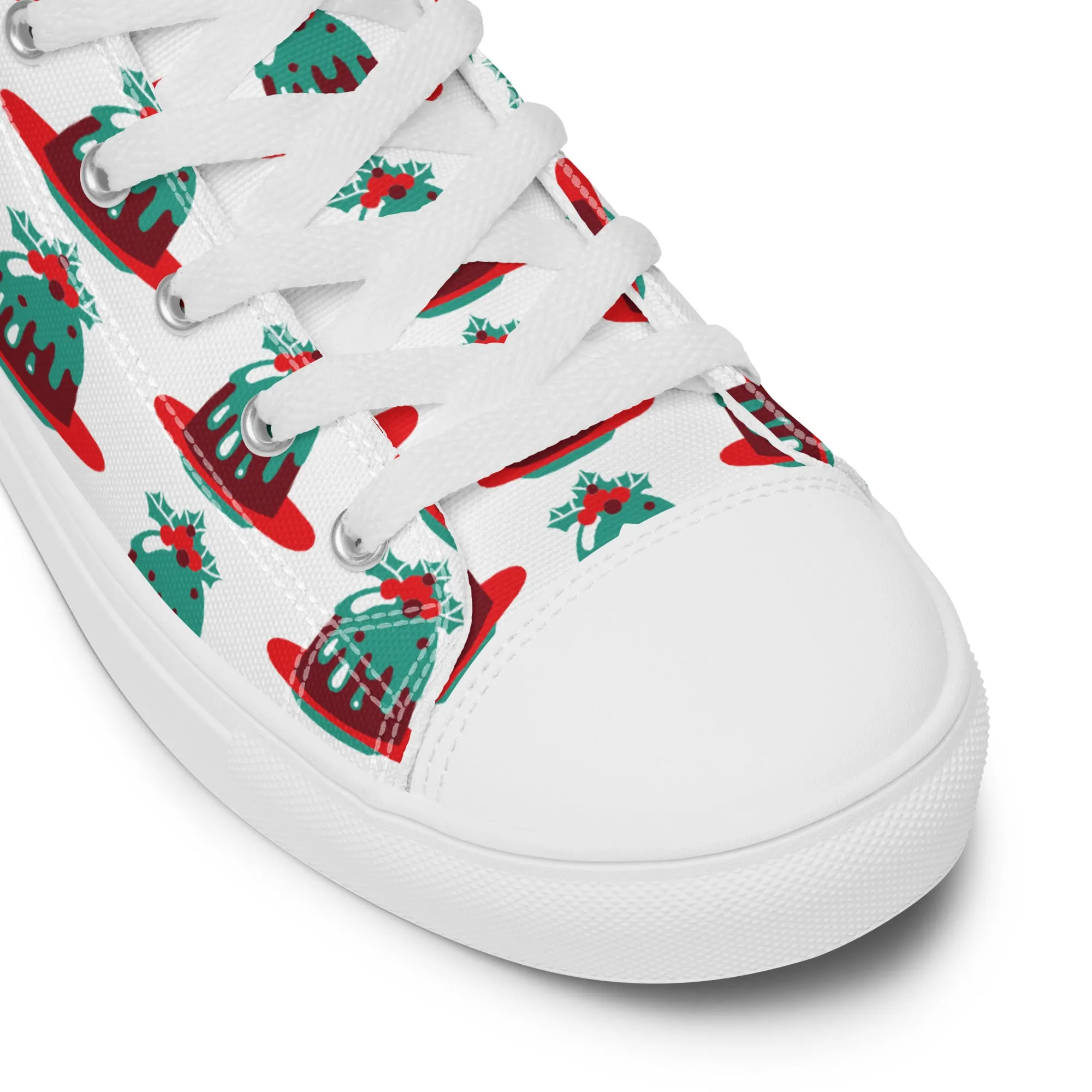 Men Christmas High Top Canvas Shoes (Glamourange Holiday Magic Canvas Shoes For Men - 007)