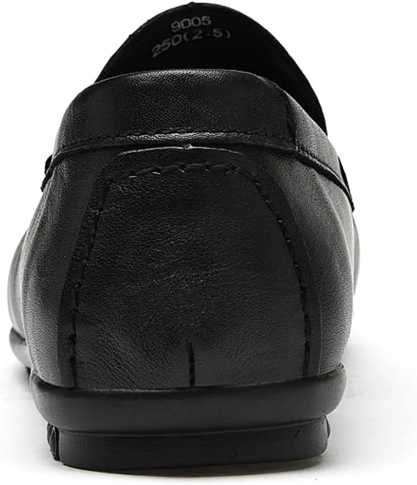Mens Loafers Simple Slip On Moccasins Shoes Driving Loafers Leather Flexible Flat Heel Comfortable Outdoor Slip-ons