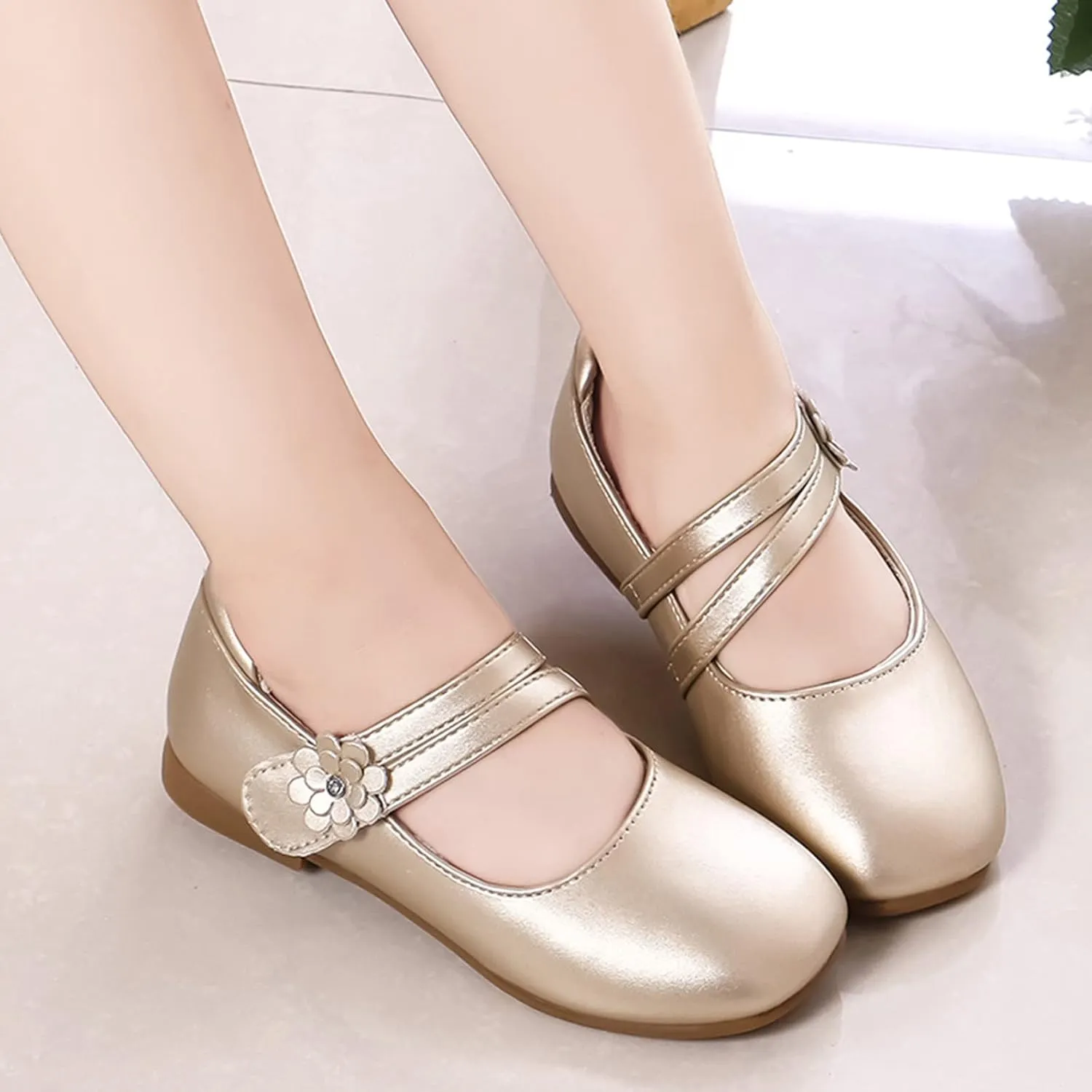 Slip on Toddler Girl Shoes Small Leather Shoes Single Shoes Children Dance Shoes Girls Size 3 Toddler Shoe Girl