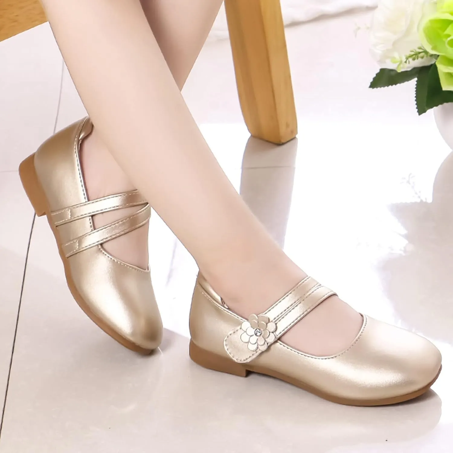 Slip on Toddler Girl Shoes Small Leather Shoes Single Shoes Children Dance Shoes Girls Size 3 Toddler Shoe Girl
