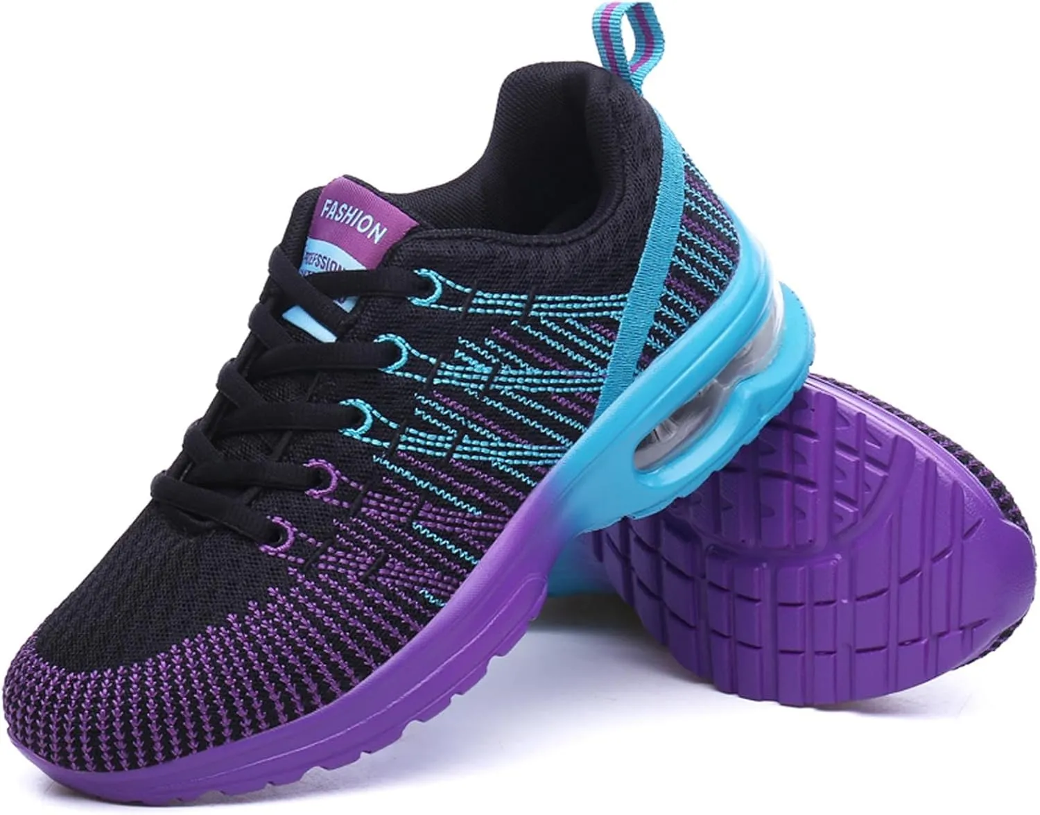 Womens Trainers Ladies Road Running Shoes Air Cushion Athletic Sneaker Lightweight Breathable Jogging Gym Tennis Sports Shoes Outdoor Walking Shoes