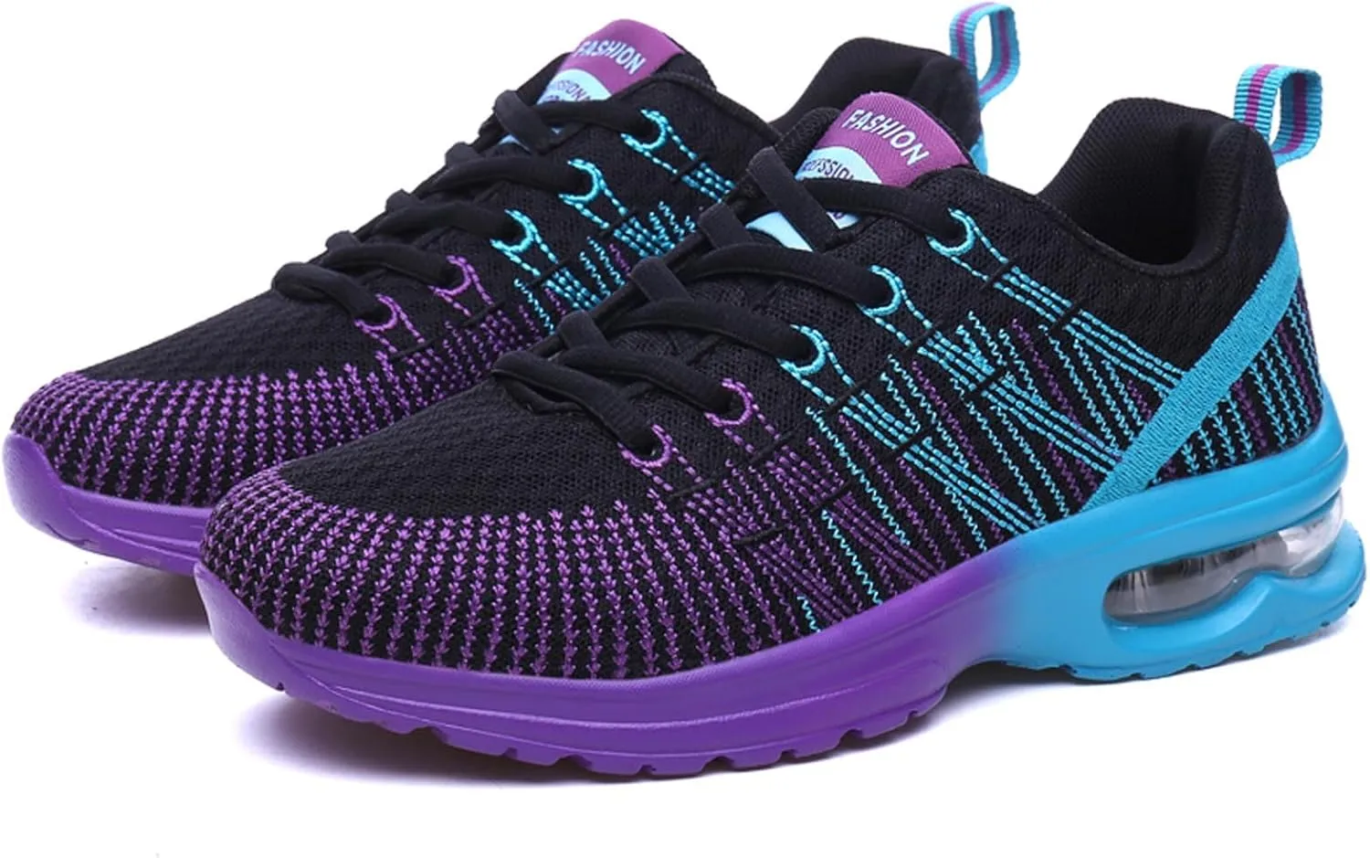 Womens Trainers Ladies Road Running Shoes Air Cushion Athletic Sneaker Lightweight Breathable Jogging Gym Tennis Sports Shoes Outdoor Walking Shoes