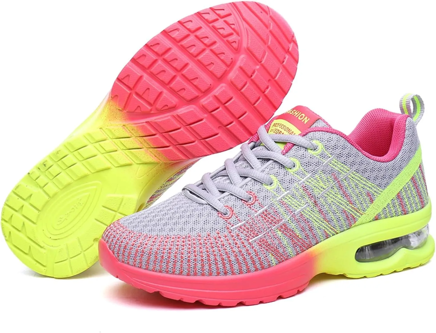 YUKTOPA Womens Trainers Running Shoes Lightweight Breathable Road Running Shoes Air Cushion Gym Jogging Shoes Athletic Sports Sneakers Fashion Walking Shoes