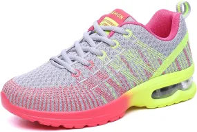 YUKTOPA Womens Trainers Running Shoes Lightweight Breathable Road Running Shoes Air Cushion Gym Jogging Shoes Athletic Sports Sneakers Fashion Walking Shoes
